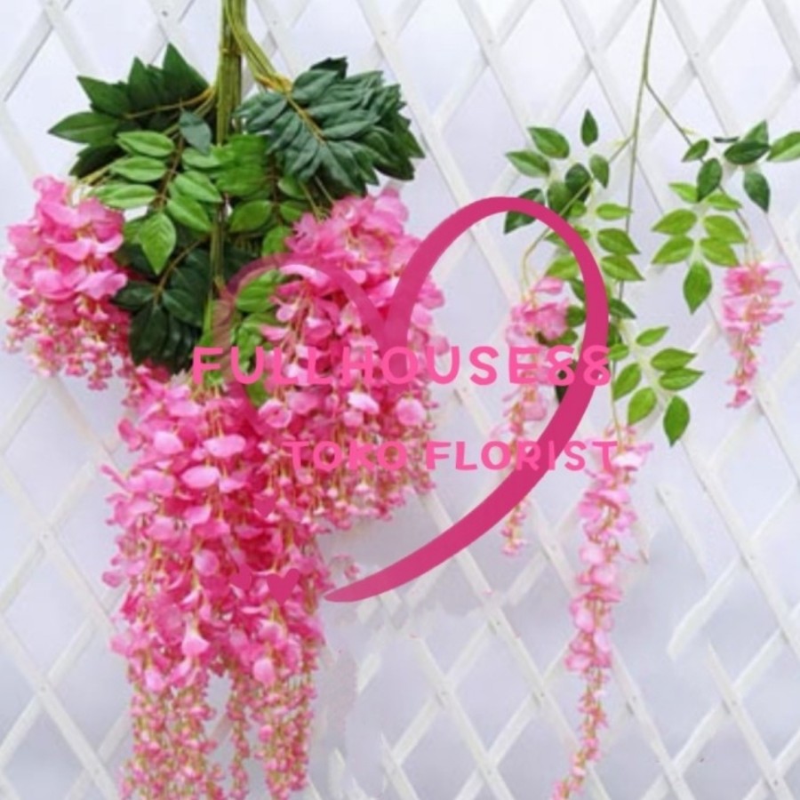 SATUAN Wisteria Biasa/Bunga Wisteria Dekorasi/Wisteria Gantung/Wisteria Hiasan/Wisteria Artificial