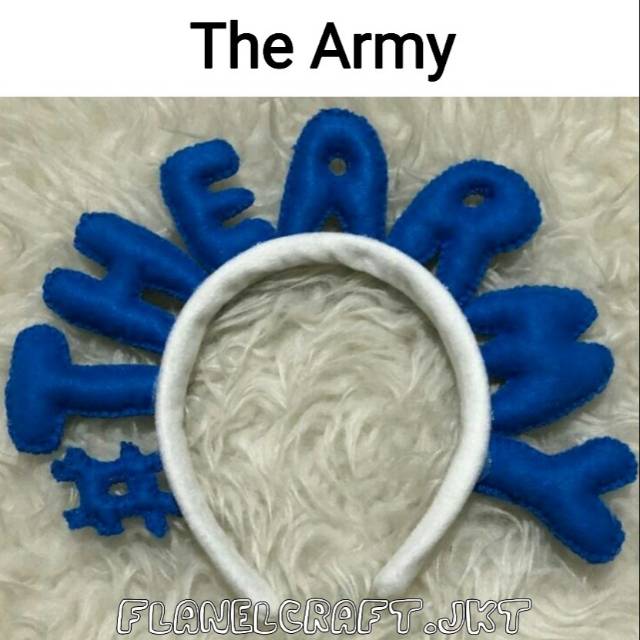 Bando army fan aksesoris bts bangtang sonyeondan kpop korea aksesoris rambut bando nama letter headb