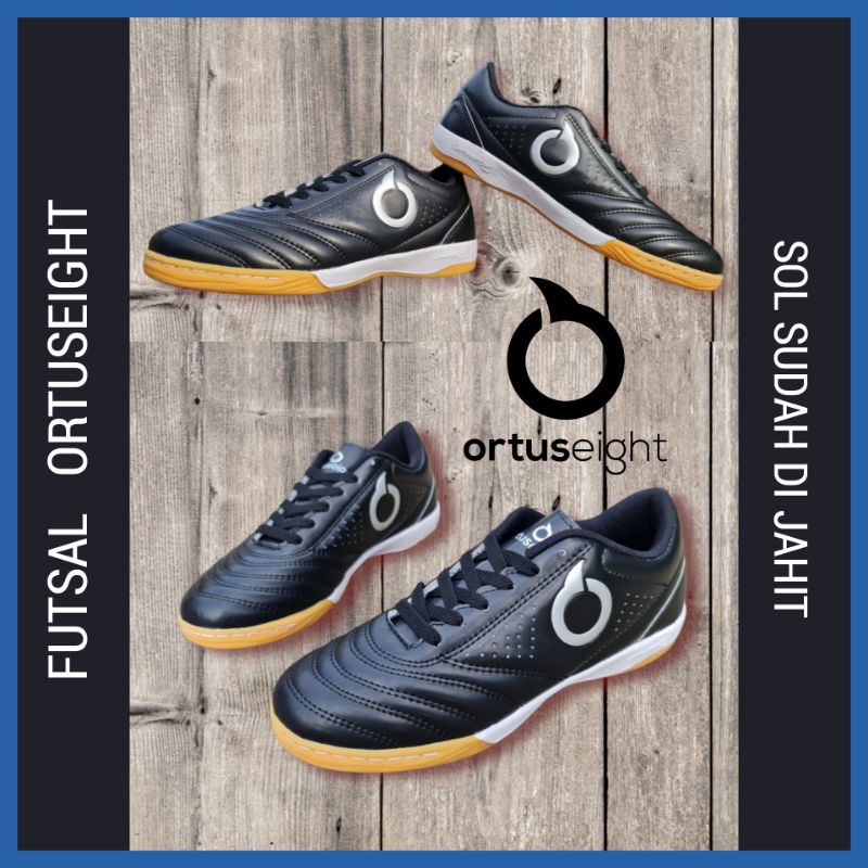 SEPATU FUTSAL ORTUSEIGHT PRIA SOL DI JAHIT SEKELILING SIZE 34 - 43 / SEPATU PUTSAL SEPAKBOLA INDOOR SOCCER RUNNING JOGGING / SEPATU SEKOLAH HITAM COWOK / SEPATU OLAHRAGA LARI RUNNING TENIS MEJA PINGPONG