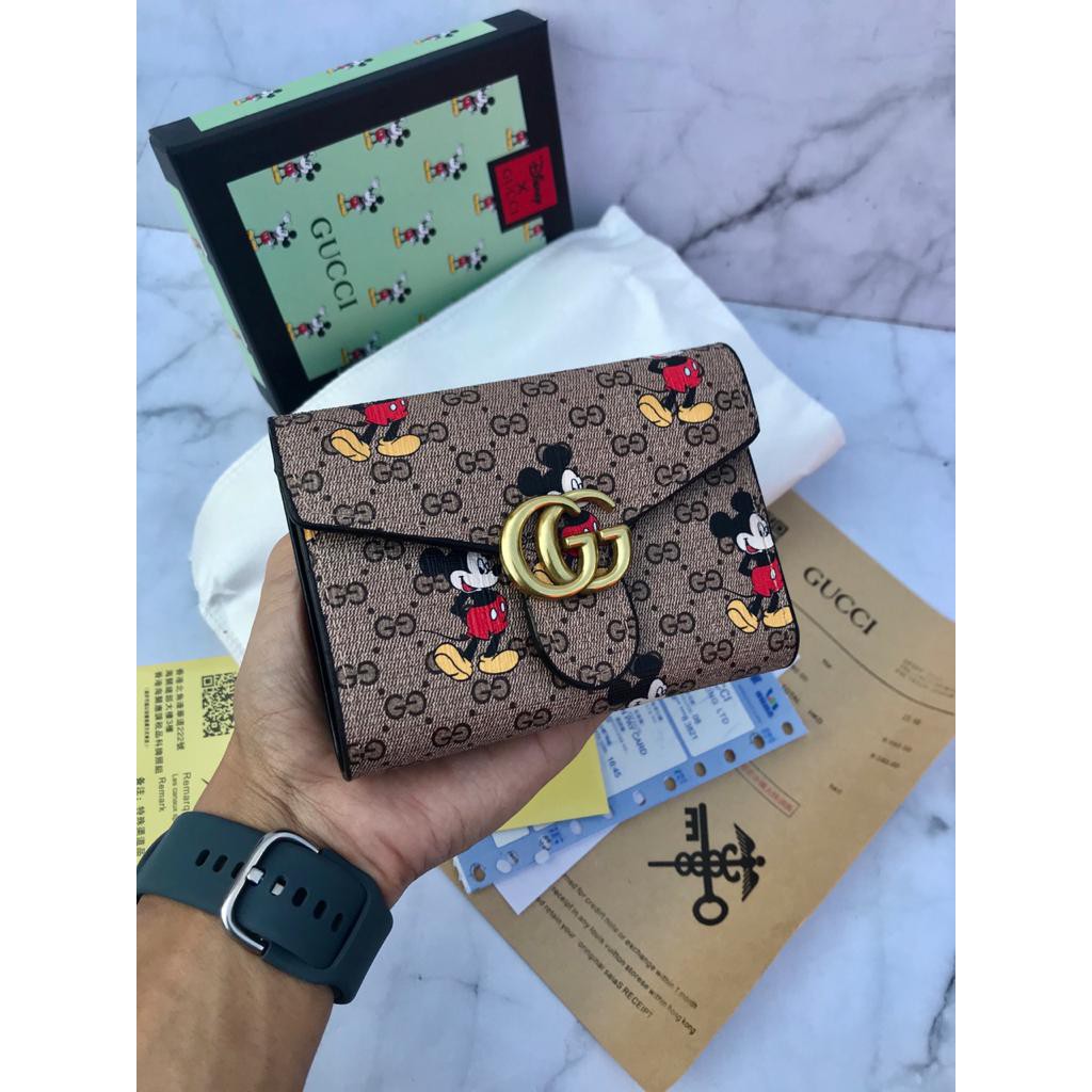 Dompet Gucci Mickey GG Pendek