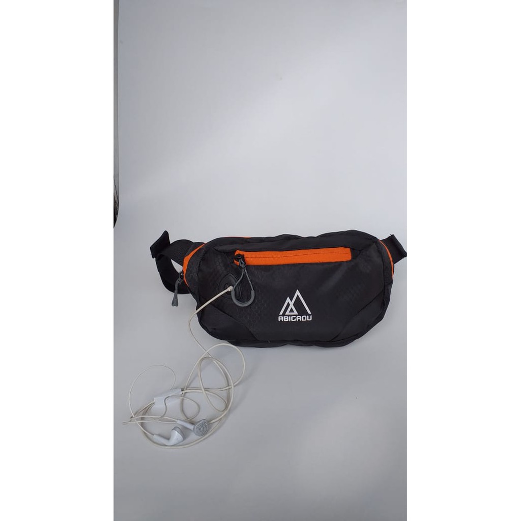 Daily Waistbag Kasual / Tas Selempang Kasual Pria Light Orange | ABIGADU