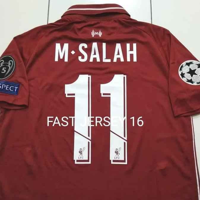 Best Price Jersey Liverpool Home + Nameset + Full Patch Ucl 2018/2019 Grade Ori