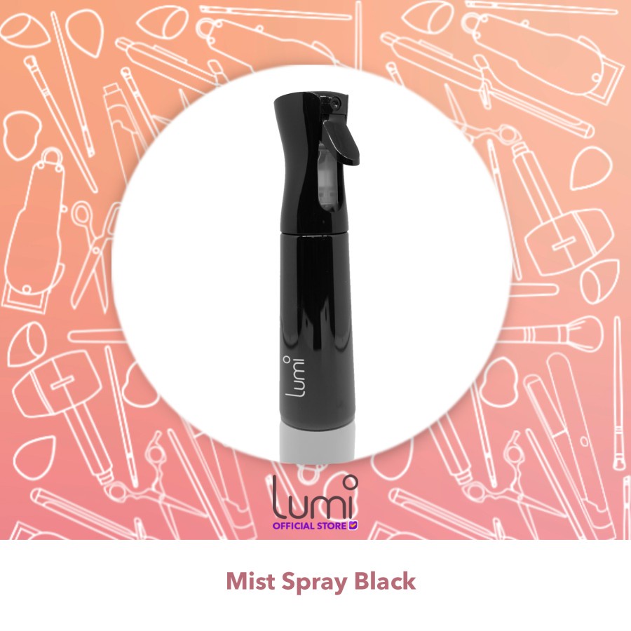 Lumi Mist Sprayer Black White / Botol Salon Hitam Putih