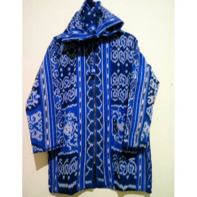 Outer//tunik//jaket//boomber// tenun ikat halus