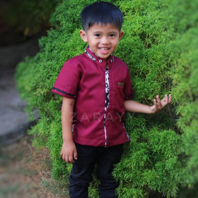 Koko Couple Ayah Anak Original Ahzarayy/Koko Terbaru Ori Ahzarayy AlFath Series/Baju Koko Ayah Anak