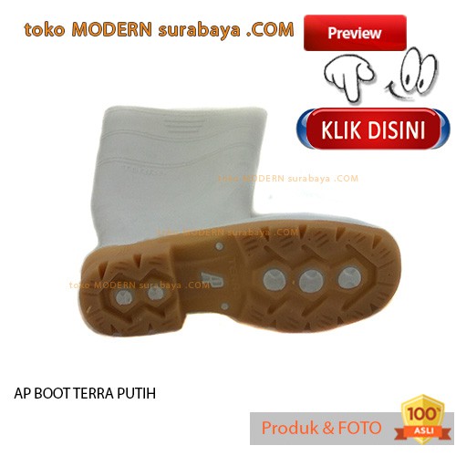 AP BOOT TERRA PUTIH sepatu pria sepatu boots anti air