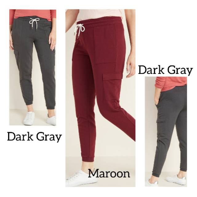 old navy french terry cargo joggers