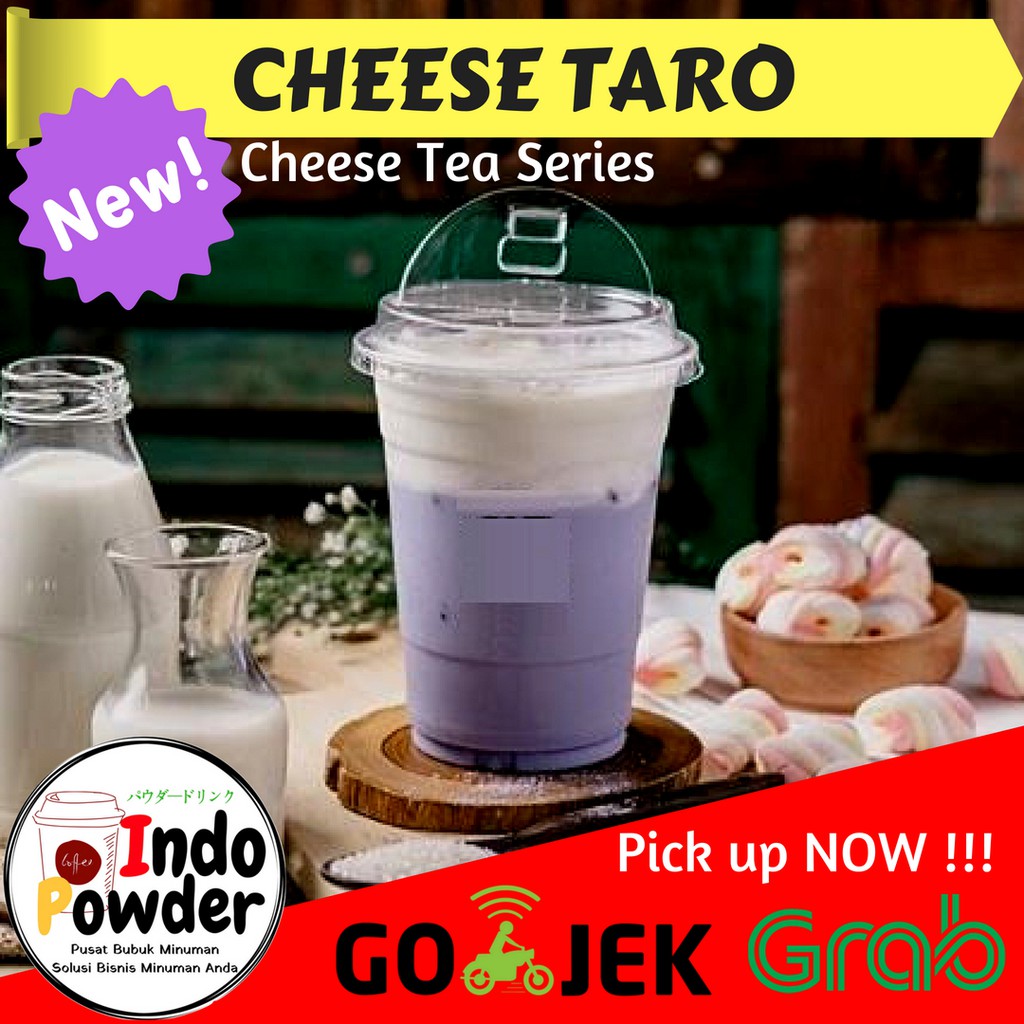 CHEESE TARO bubuk Minuman 1 Kg / Cheese Tea Powder / Powder Cheese Tea / Cream Cheese