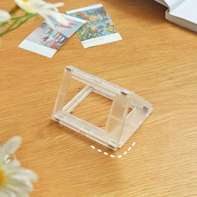 [BS] BISA COD Mini Photo Frame Magnetic Polaroid Photo Card Lomo Card Display Frame Dekstop Room Decor KPOP - KP9110