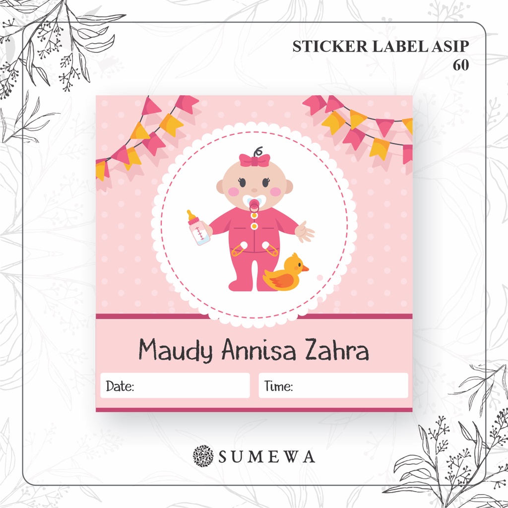 Label Botol ASI / Sticker Botol ASI / Sticker Label ASI - 60