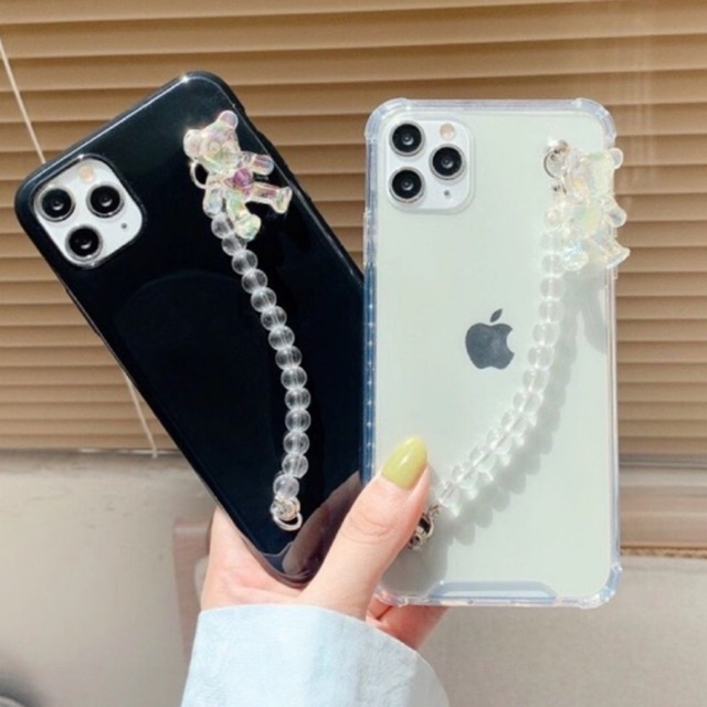 Case Chain Bear Hologram TPU Casing ALL PHONE TYPES IPHONE SAMSUNG a22 A32 A52 A72  VIVO v21 y53s V9