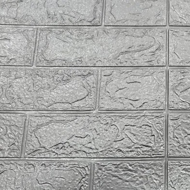 ☀ INDOLAND ☀ Wallpaper Dinding Foam 3D / Stiker Wallpaper Dinding Mini Dekorasi / Wallpaper 3D R461-ABU ABU