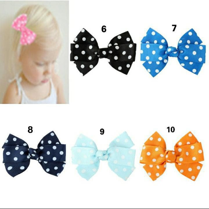 LID8056 - Hairpin Ribbon Baby Import / Pita / Aksesoris rambut bayi perempuan