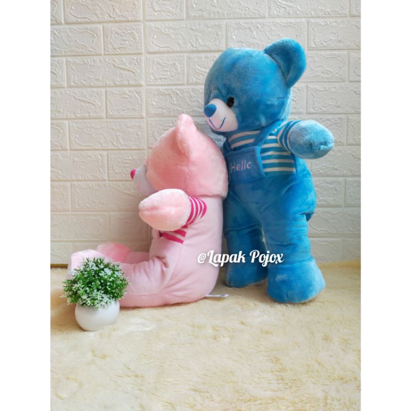 Boneka Bear Baju Hello Lucu