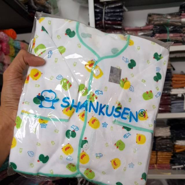 (3 Pcs) Baju Bayi SHANKUSEN Kemeja Tangan Panjang SNI Newborn 0-3 Bulan Shankusen-5