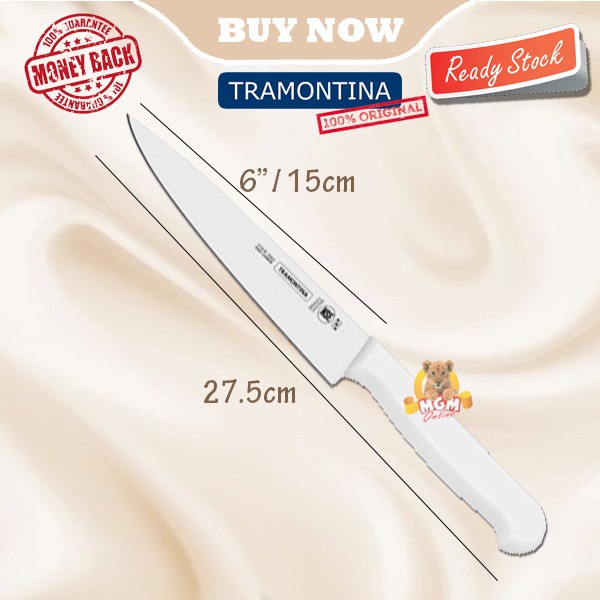 Made in Brazil Tramontina Chef Knife 6in Pisau Dapur NSF 15CM PRESS