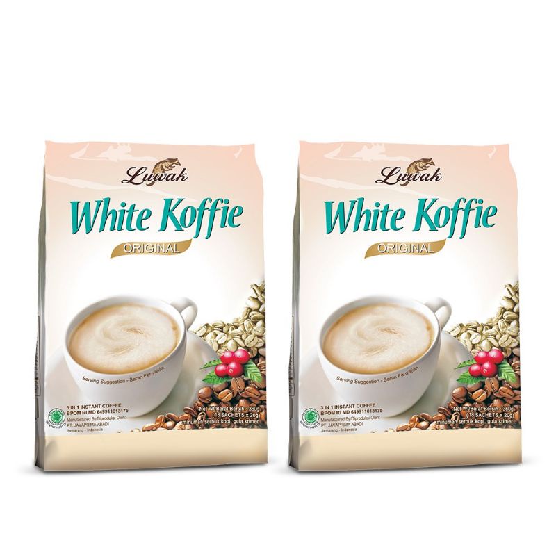 

Kopi Luwak White koffie coffea Original 18 sachet