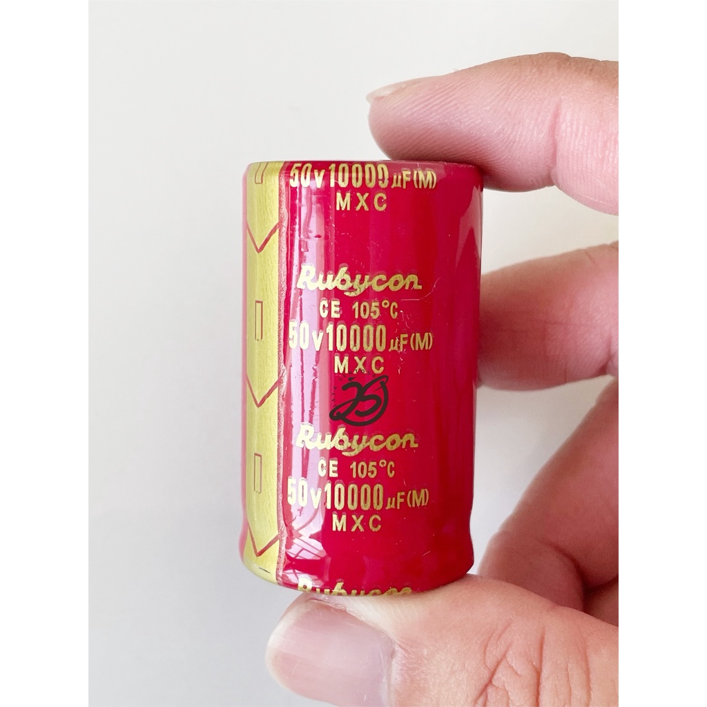 ELCO 10000UF 50V RUBYCON ASLI ORIGINAL CAPACITOR ELCO KAPASITOR ELKO 10000 UF 50 V 10.000UF