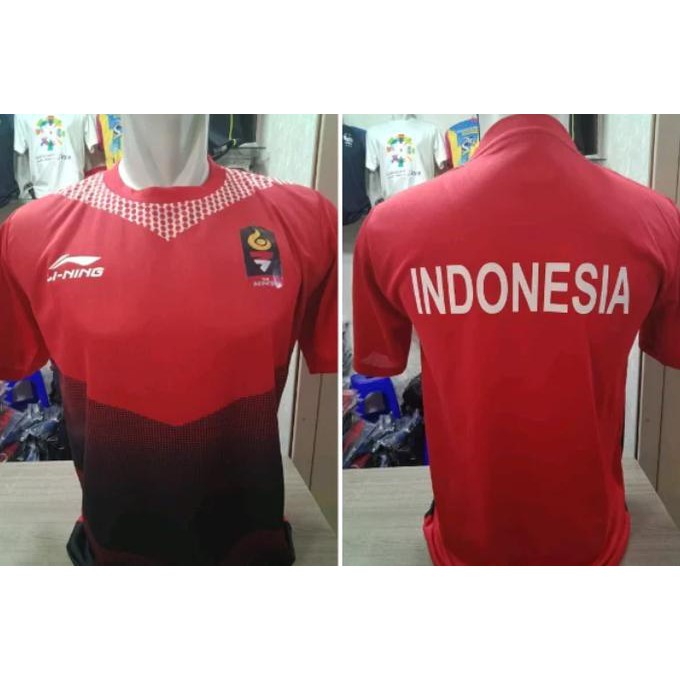 Jersey Badminton Timnas Indonesia Lining Asian Games 2018 Grade Ori