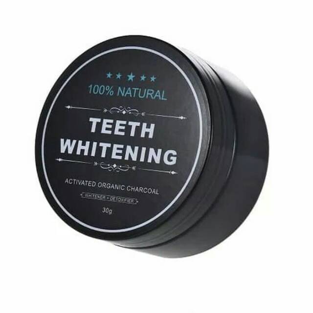 TEETH WHITENING ACTIVATED ORGANIC CHARCOAL - BUBUK ARANG AKTIF PEMUTIH GIGI ORIGINAL