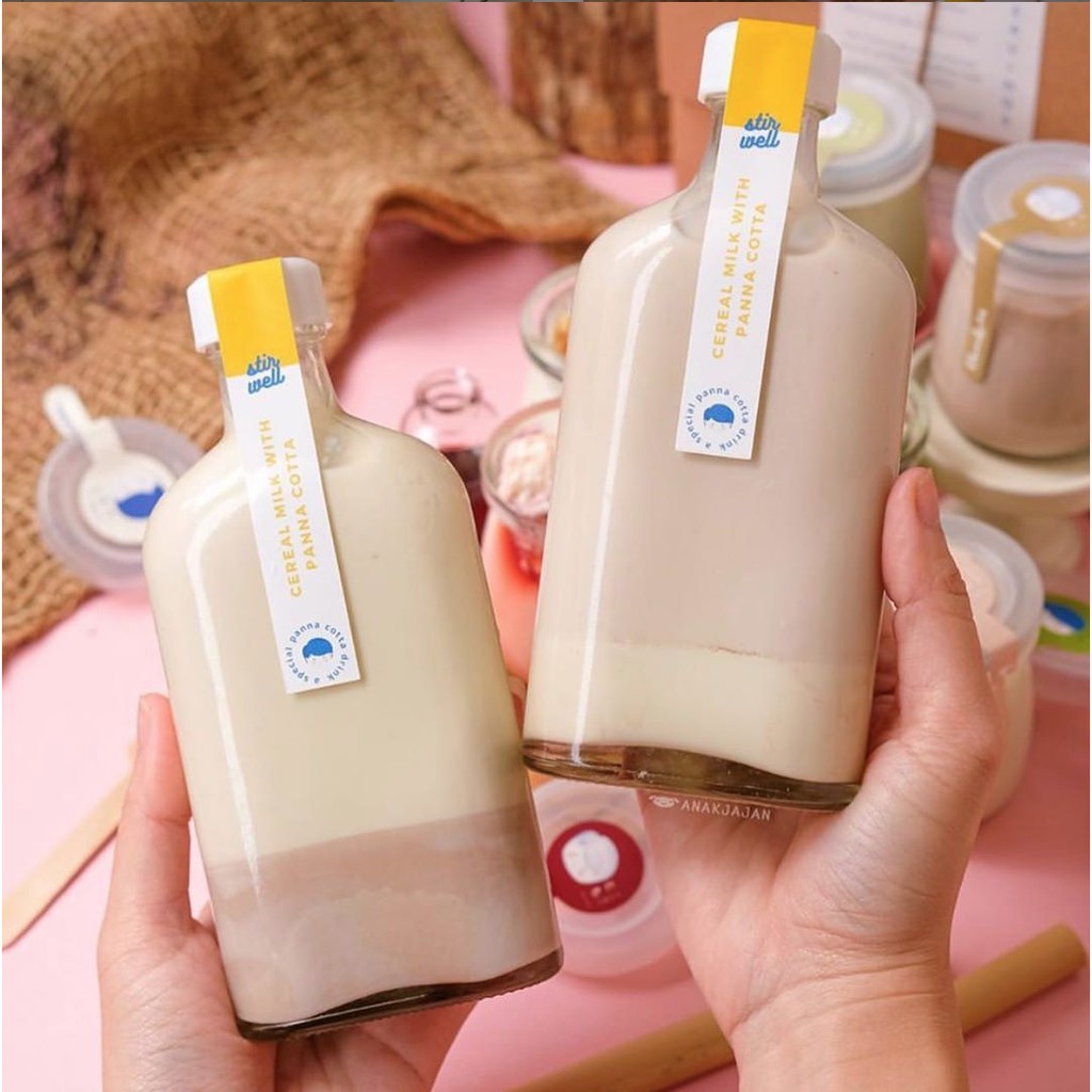 

tomo dessert - Cereal milk set isi 2 cereal milk x pannacotta (rasa boleh di mix)