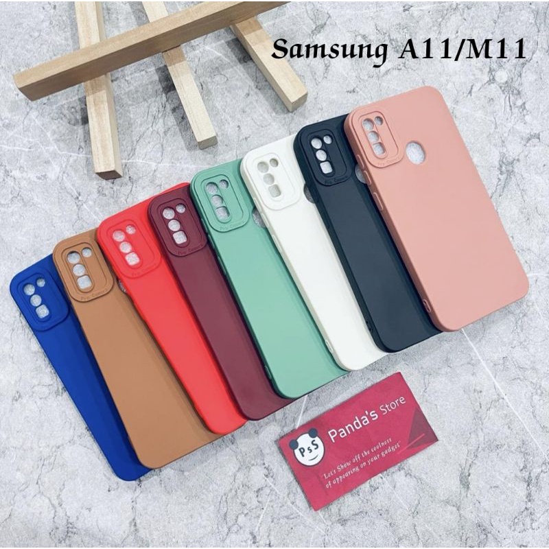 Softcase Pro Camera Samsung A11 / M11 Candy Case Full Color 3D Silikon TPU