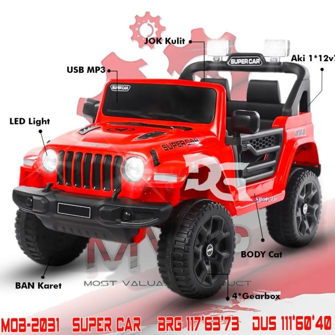 Mainan Anak Mobil Aki Jeep Super Car (Mob-2031)