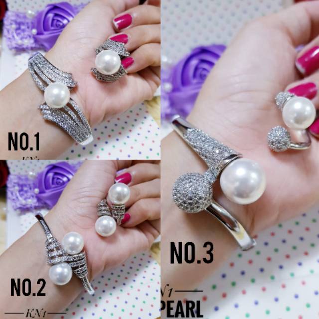 Xuping gelang dan cincin lapis emas 1239j