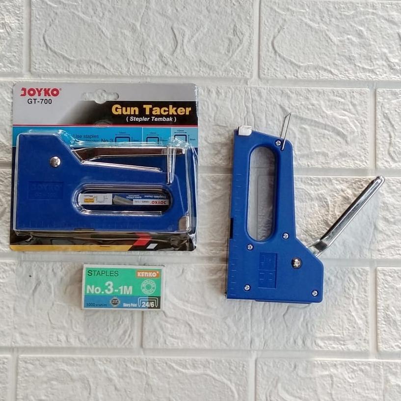 

[SaX㊗] Stapler / Staples Tembak Joyko Gun Tacker U/ Jok , Buku , Kayu , Triplek , Banner Dll //Ready's stock