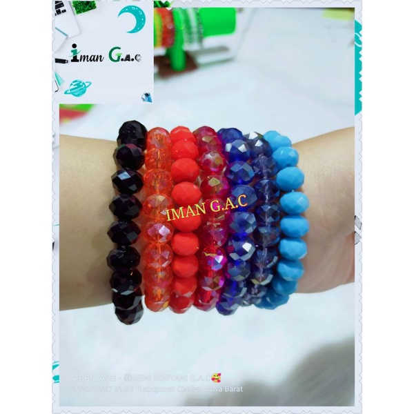 Gelang tangan india ceko manik unik/gelang kristal ceko bakpau gelang tangan india