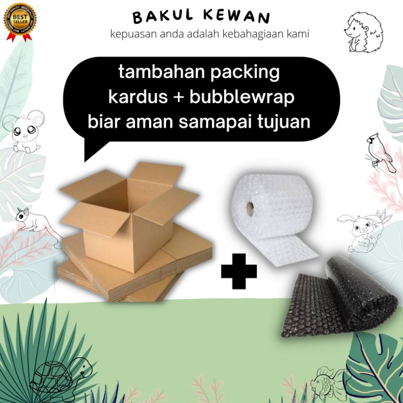 

tambahan packing kardus dan bubble wrap