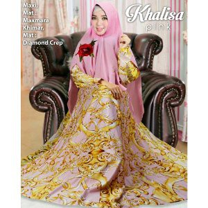 Dijual Gamis syari jumbo khalisa Diskon