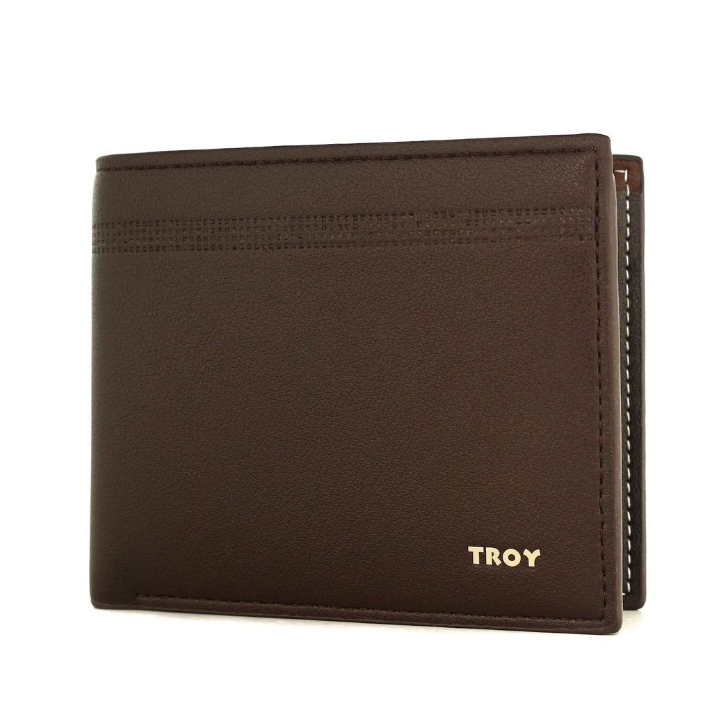 TOKOKOE - Troy Xoho - Dompet Pria bahan Kulit Vegan Original model Lipat dengan Kotak Eksklusif