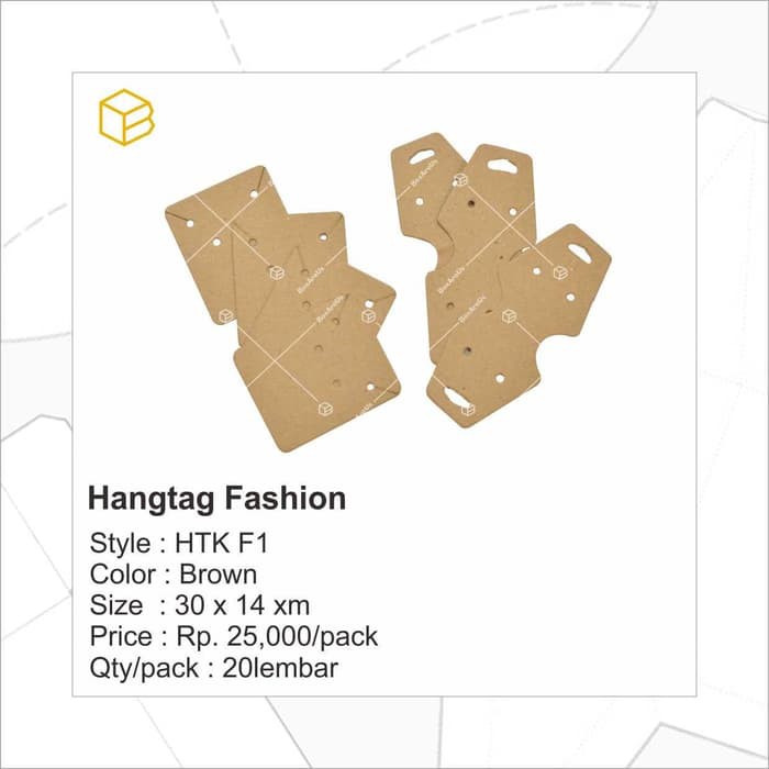 

Dijual HTK F1 - Hangtag Fashion / tag souvenir / hangtag accessories Terlaris