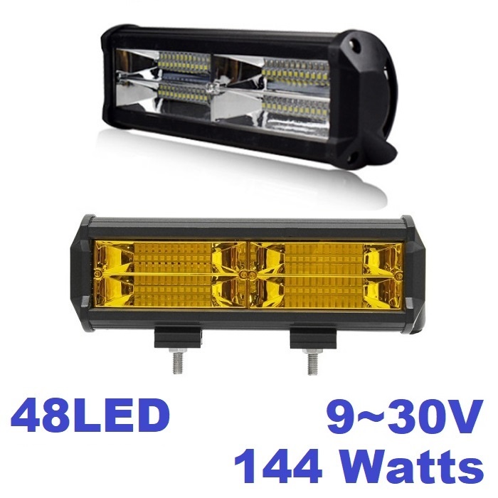 Lampu LED Tembak Sorot 48 Titik Mata 144 Watt Offroad 144Watt 144W Motor Mobil CWL Worklight 12V 24V