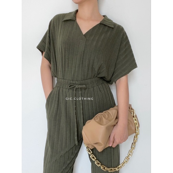 [GIC] Maudy Long Set-Army green