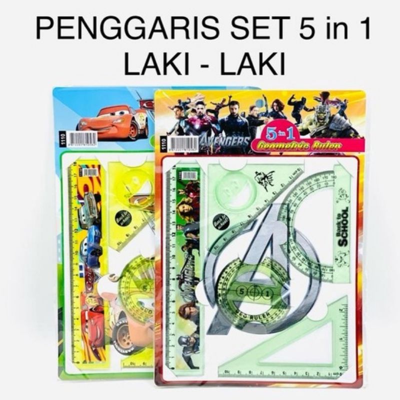 

Penggaris Set 5in1
