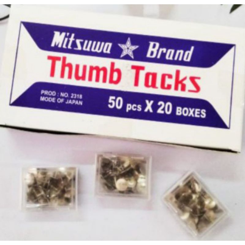 

Paku Pines / Paku Picik / Thumb Tacks / Thumb Nail / Paku Payung Merk Mitsuwa