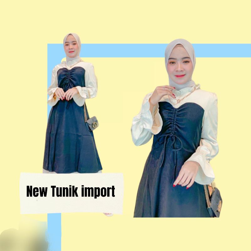 TUNIK BANGKOK TERBARU KEKINIAN / TUNIK WANITA LEBARAN KEKINIAN / TUNIK BANGKOK LUCU TERBARU