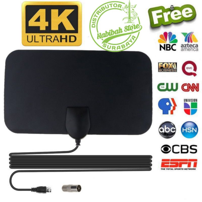 Taffware antena TV digital dvb 4k 25db