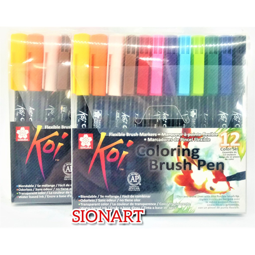 

Sakura KOI Coloring Brush Pen Set 12