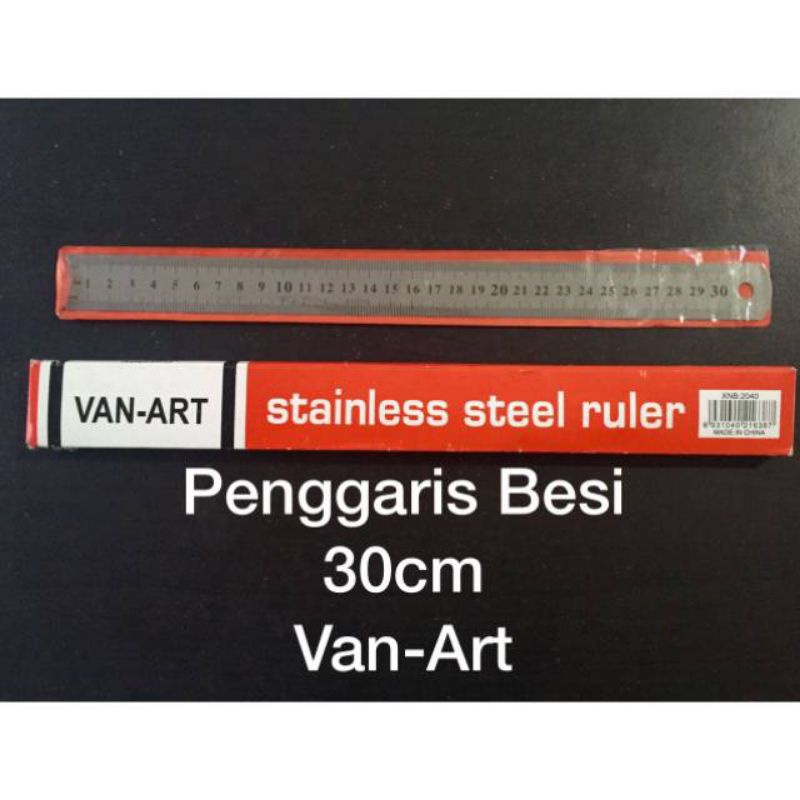 

penggaris besi stainless penggarisan 30cm van-art