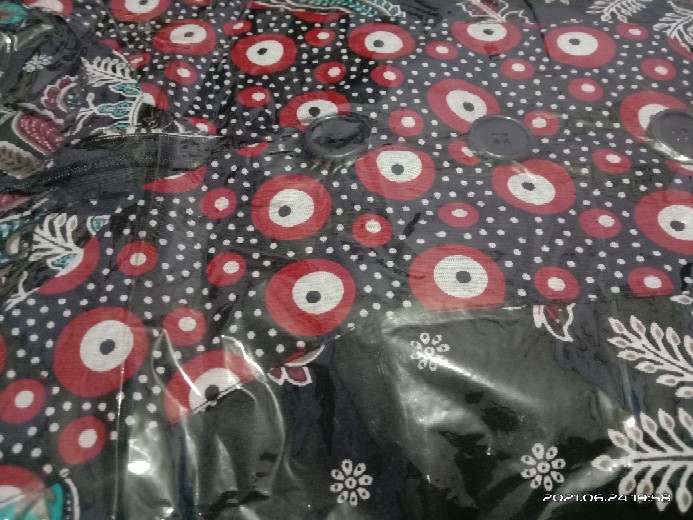 [jumbo] Batik Tunik Wanita Asj Sa Hrb026 Kenongo Pekalongan Sogan Tulis