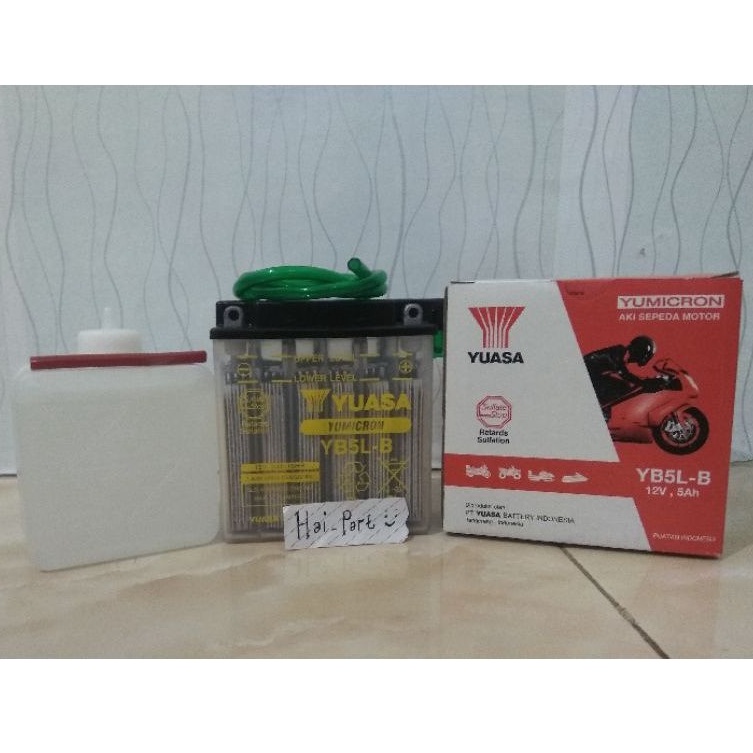 AKI BATTERY BATERAI YUASA YB5LB , Jupiter Z , mio sporty , FIZR