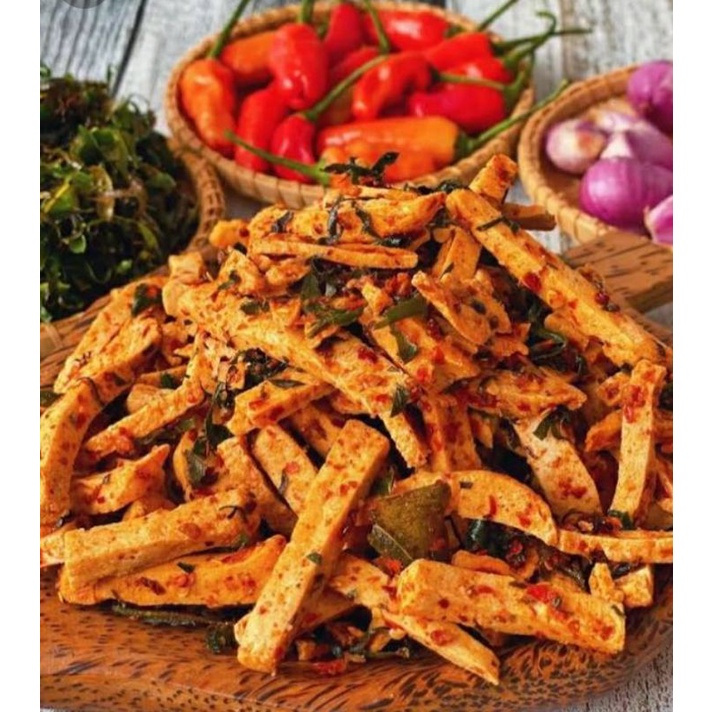 

Basreng pedes daun jeruk 500g (free 50g) promo