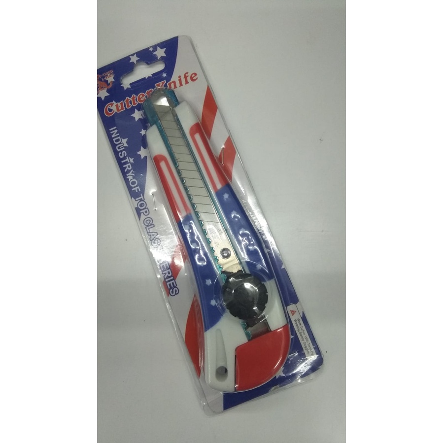 

Cutter besar 18mm Cutter Body Plastik Karet USA Pisau Cutter