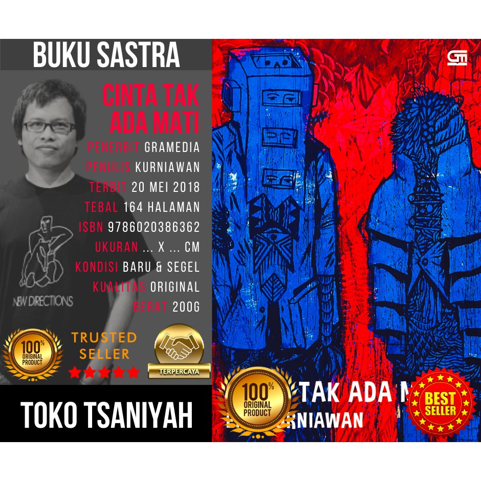 Buku Novel Eka Kurniawan Cinta Tak Ada Mati Buku Cerpen Cerita Pendek Romance Romantis Cinta Romansa