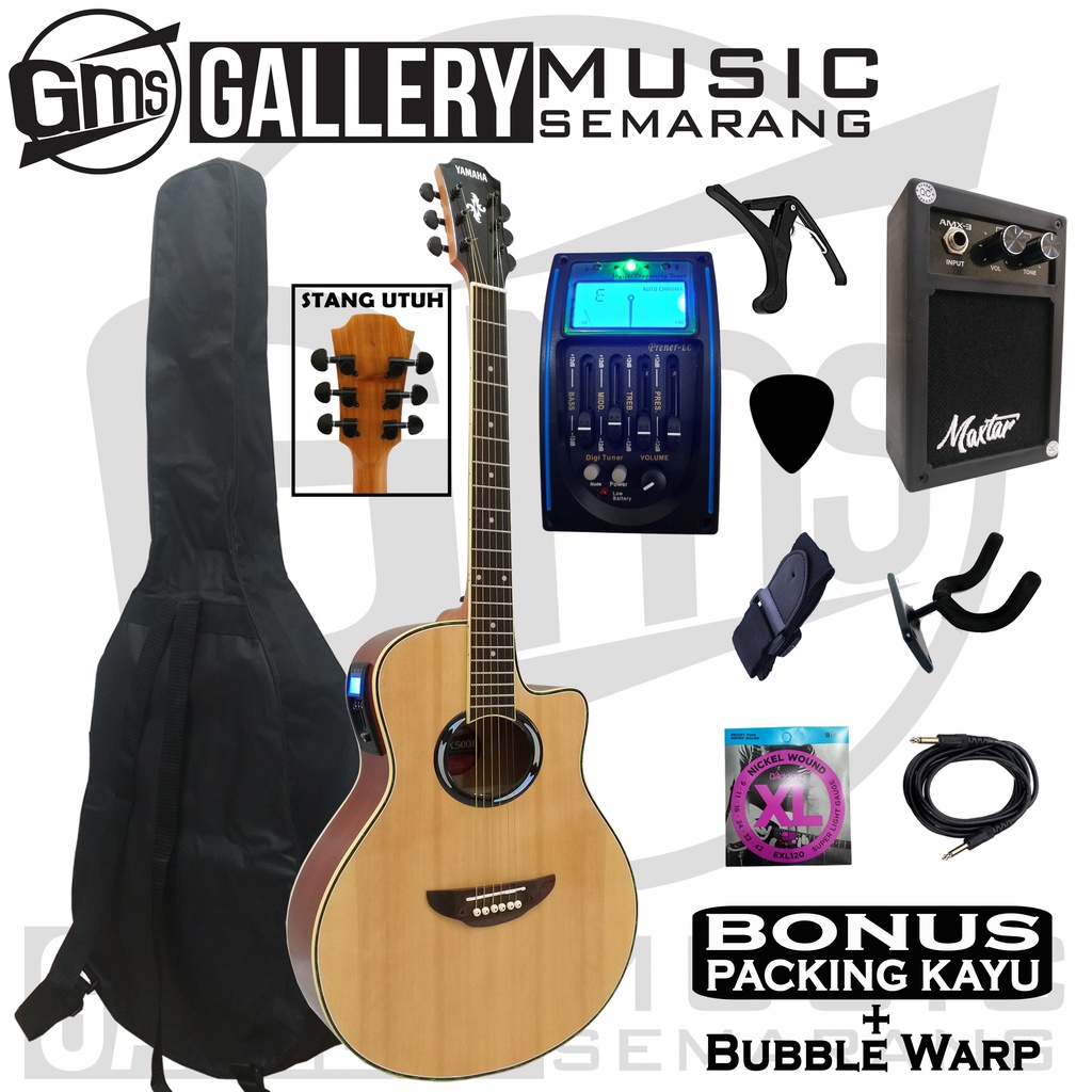 Gitar Akustik Elektrik APX 500II Equalizer Tuner LC Prener Double Run Stang Utuh Tanpa Sambungan