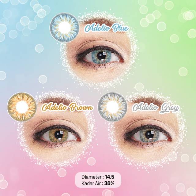 SOFTLENS TOPGEL ADELIO GREY ADL01 ( NORMAL S/D -10.00) 14.5 mm