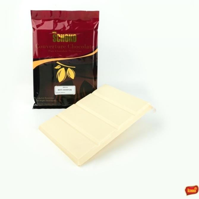 

White Chocolate Couverture 1kg / white chocolate block / coklat putih